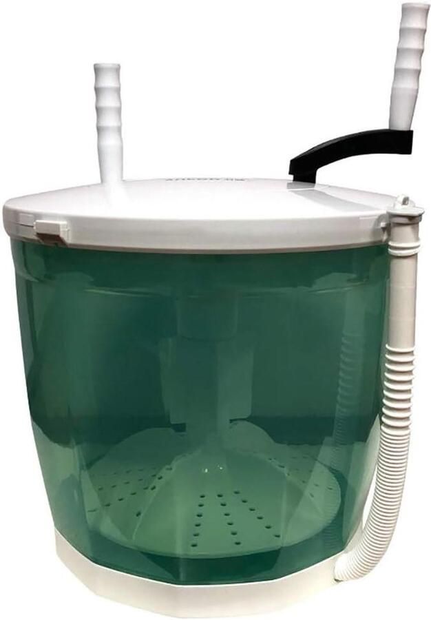Mini wasmachine Draagbare wasser Snel kleine was Inklapbare handgreep 2 Kilogram Groen