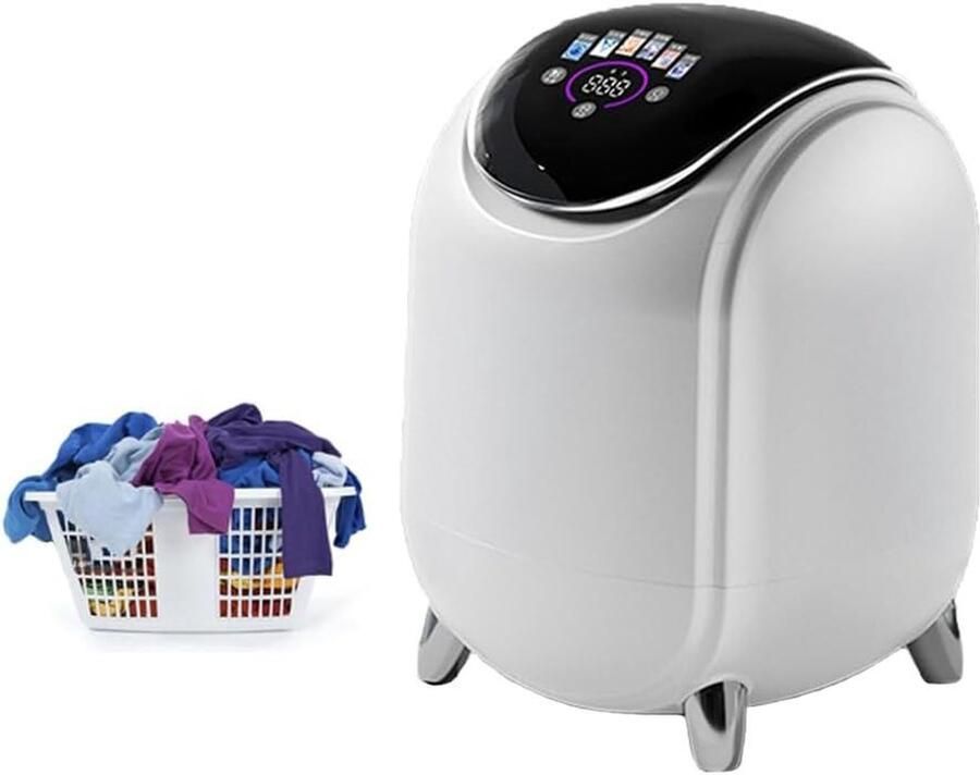 Mini Wasmachine Droger Draagbare Wascabine Kleding Reinigen 3-in-1 Functie 6 Liter Wit