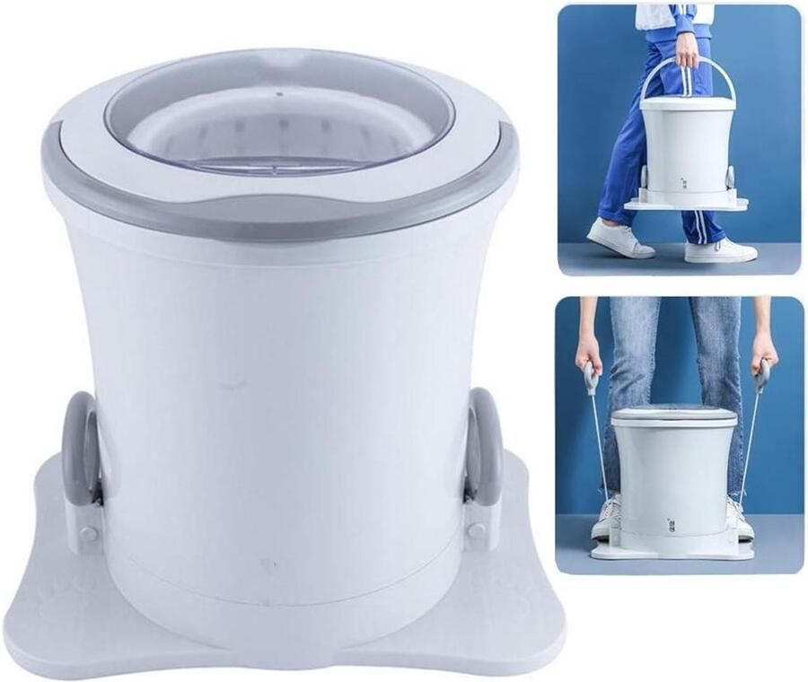 Mini Wasmachine Drogermand Kleding Drogen Handmatig Bedienbaar 2 kg Capaciteit Wit
