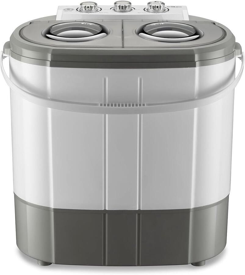 Mini Wasmachine Kampeer Automaat Kleine Wasjes Met Centrifuge 3 kg Capaciteit Grijs