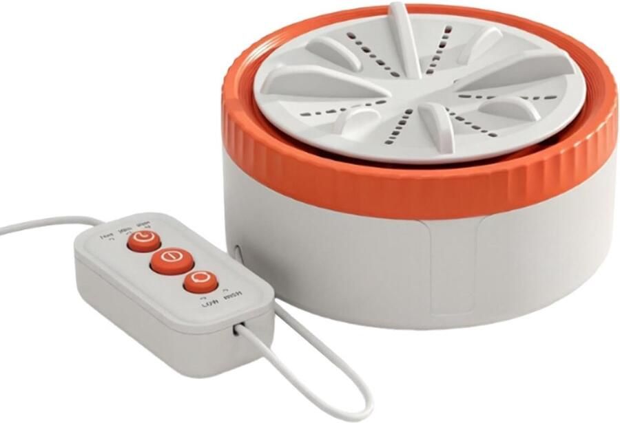 Mini Wasmachine Kledingreiniger Kleine Was Energiezuinig Compact Oranje