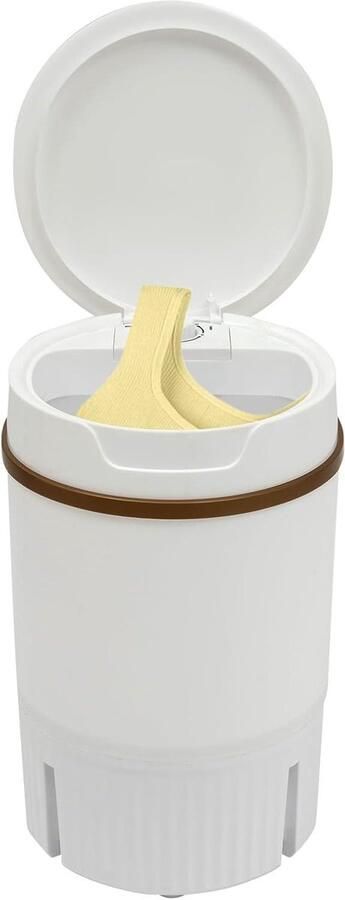 Mini wasmachine met centrifuge Draagbare kinderwasmachine reiswasmachine Kleine wasjes wassen Waterdicht IPX4 45 Liter Wit