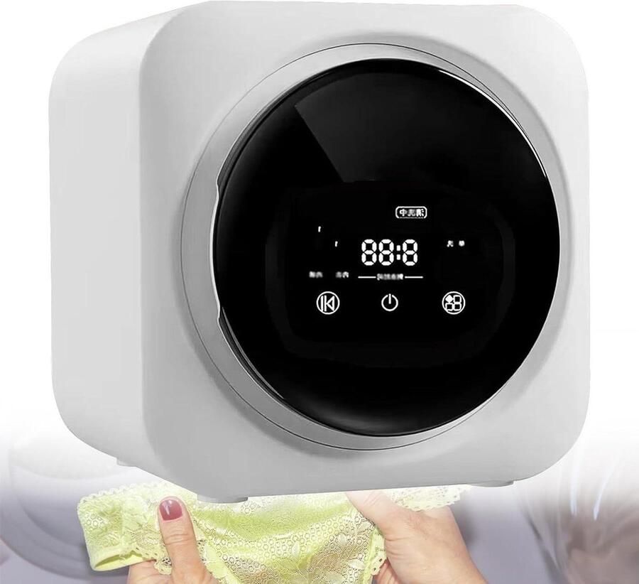 Mini Wasmachine met Droger Compacte Wasmachine Draagbare Wasmachine Ondergoed Wassen Wandmontage Mogelijk 3.5 Liter Wit