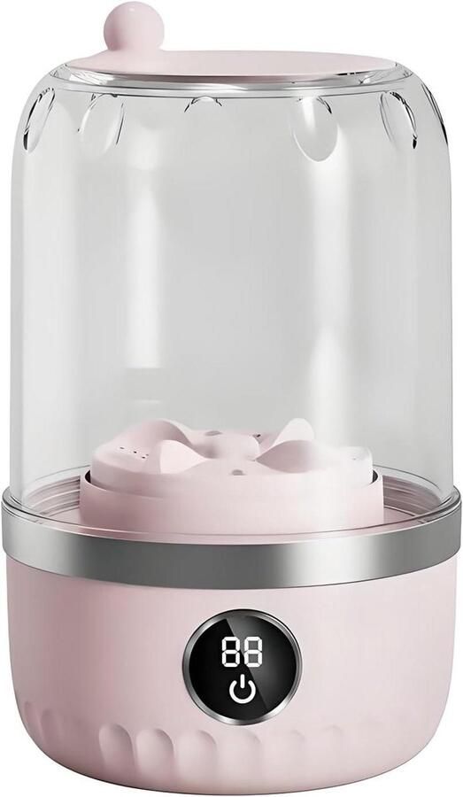 Mini Wasmachine Ondergoed Wasmachine Hygiënisch Wassen Trillingsvrije Werking 12.5 x 12.5 x 20.5 cm Wit