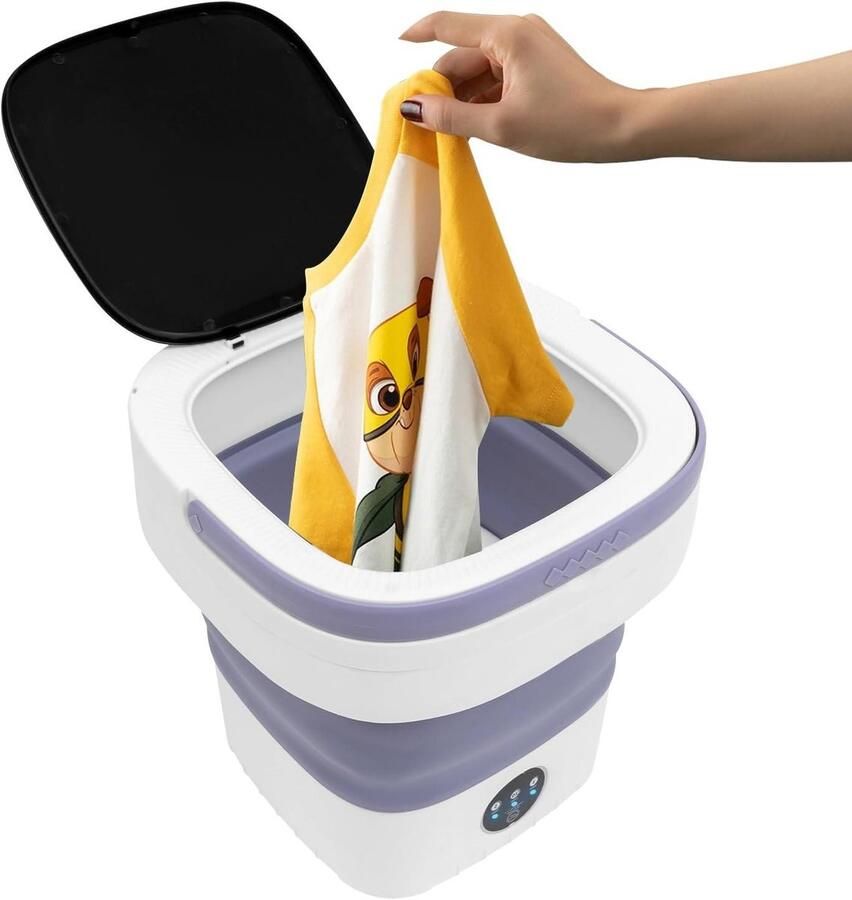 Mini wasmachine Opvouwbaar apparaat Kleine kleding wassen Met centrifuge 12 liter capaciteit Roze Groen Paars