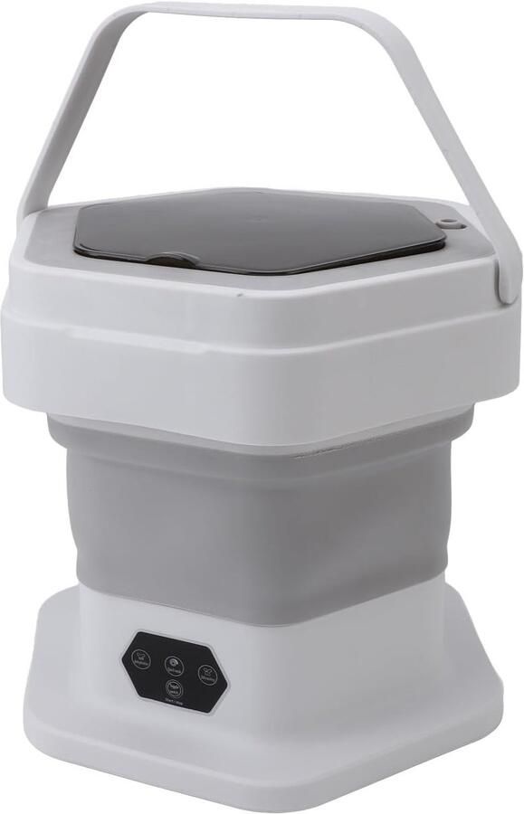 Mini Wasmachine Opvouwbaar Apparaat Reis Wassen en Centrifugeren 8L Capaciteit Wit