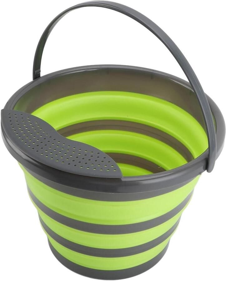 Mini Wasmachine Opvouwbaar Draagbaar Ondergoed Reinigen Ultrasone Dieptereiniging 10 Liter Capaciteit Groen