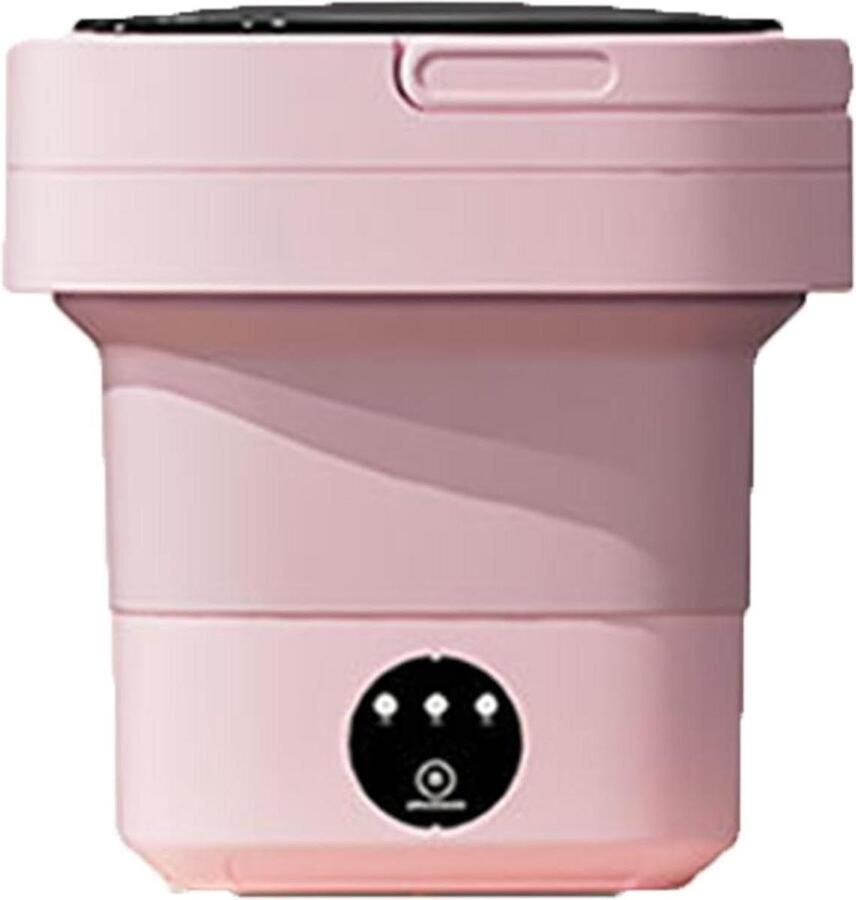 Mini Wasmachine Opvouwbaar Draagbare Wasmachine Kleine Items Apart Wassen Babykleding 3 Wasprogramma's 30x30x30 cm Roze