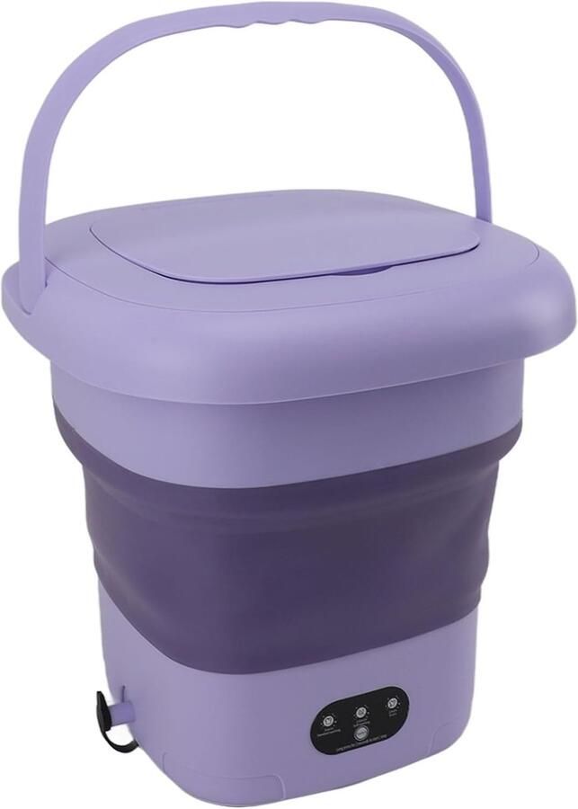 Opvouwbare Wasmachine Mini Wasser Kleine Was Met Dehydrator 9 Liter Wit