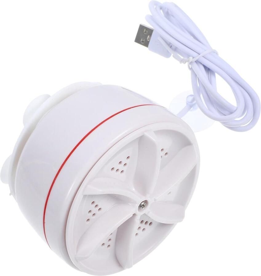 Mini Wasmachine Opvouwbaar Reis Wasmachine Draagbaar Delicate Kleding Wassen Ultrasone Turbine Reiniging 223 Grams Wit