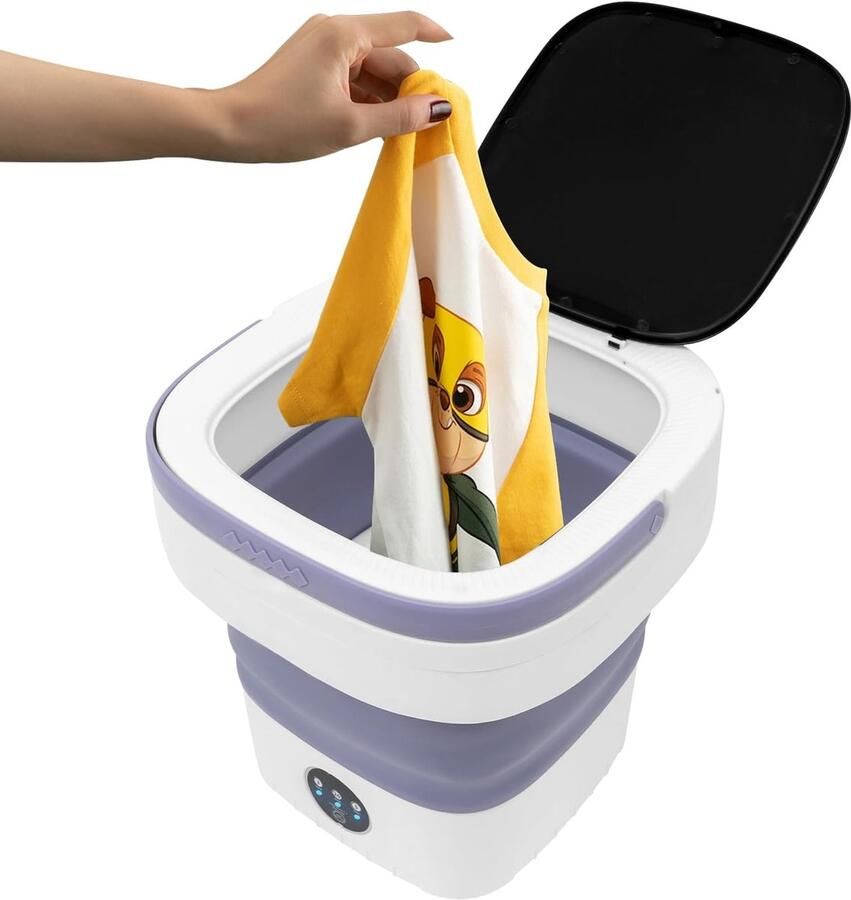 Mini wasmachine Opvouwbaar apparaat Kleine was doen Met centrifuge 12 liter capaciteit Lina