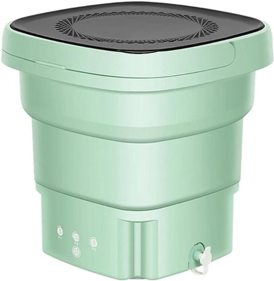 Mini Wasmachine Opvouwbare machine Kleding reinigen Imiteert handwas 1.8 Kilogram Groen
