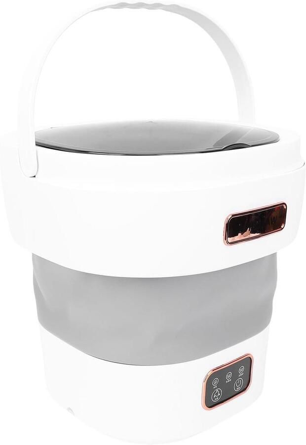 Mini Wasmachine Opvouwbare Wasmachine Delicate Was Ruimtebesparend Vouwontwerp 12L Capaciteit Wit