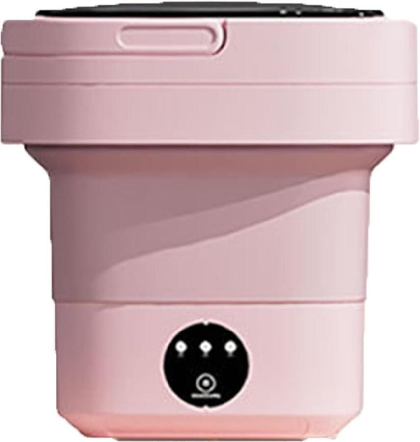 Mini Wasmachine Opvouwbare Wasmachine Kleine Was Opvouwbaar Ontwerp 30x30x30 cm Roze
