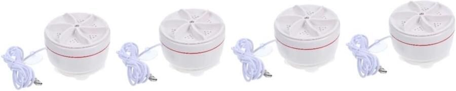 Mini Wasmachine Reis Wasmachine Draagbaar Reizen Ultrasone Reiniging 9.7x9.7x5.5cm Wit