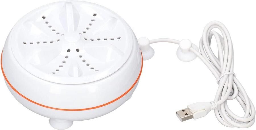 Mini Wasmachine Ultrasone Reiniger Draagbaar Wassen 50s Reverse Cyclus 27W Vermogen Wit