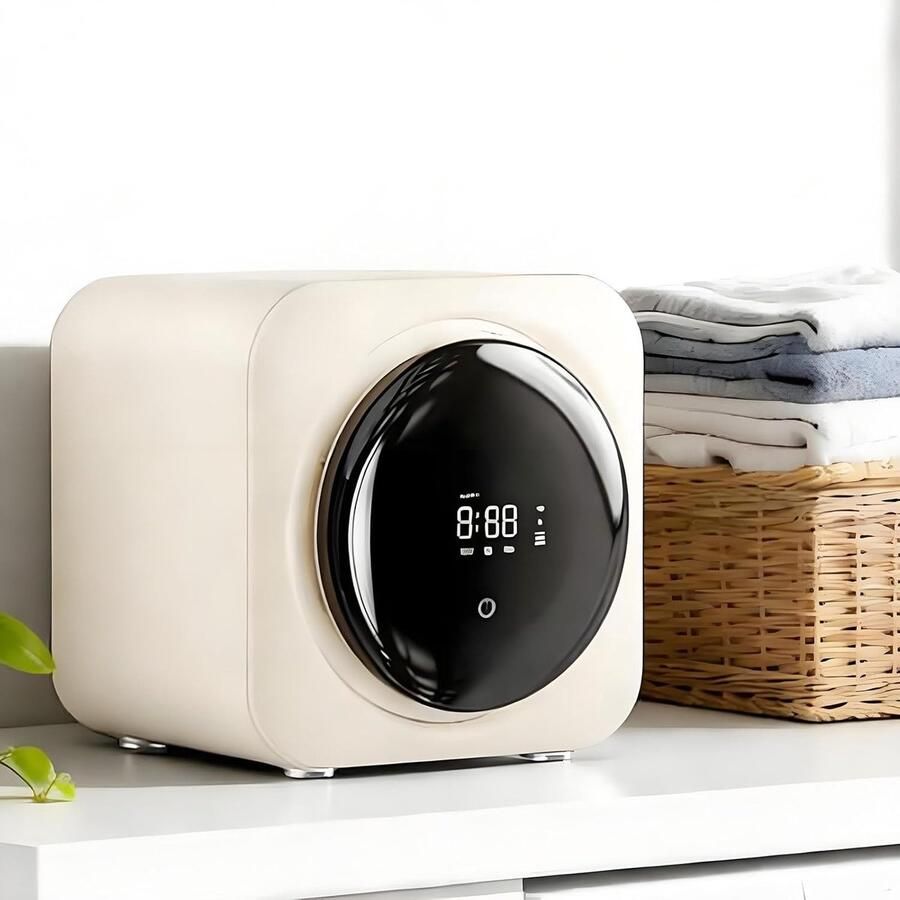 Mini Wasmachine Wasdroger Ondergoed Wassen 3-in-1 Functie 3.5L Capaciteit Wit - Foto 1