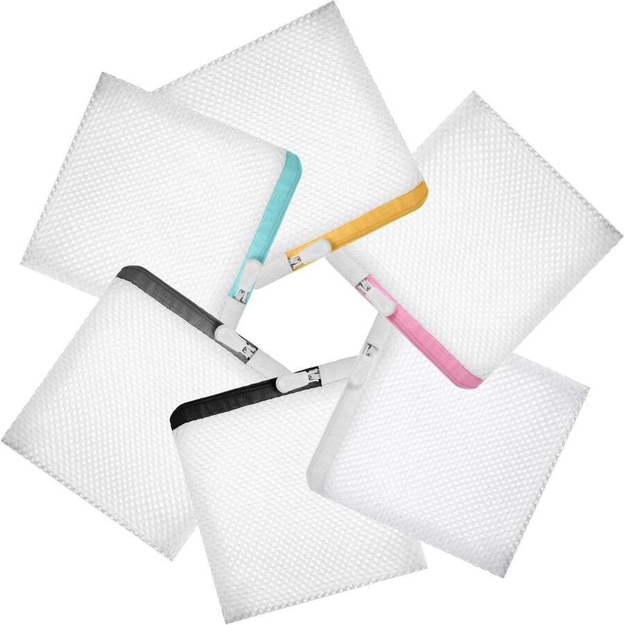 Mini Waszakken Netzakken Fijne Was Kleding Beschermen Honingraatstructuur 14 x 12 cm Meerdere Kleuren