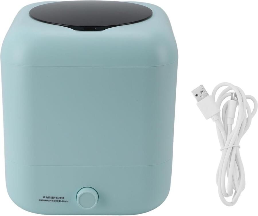 Miniwasmachine Draagbaar Compacte Wasmachine Reizen en Kleine Ruimtes Opvouwbaar Ontwerp 32 x 25 x 25 cm