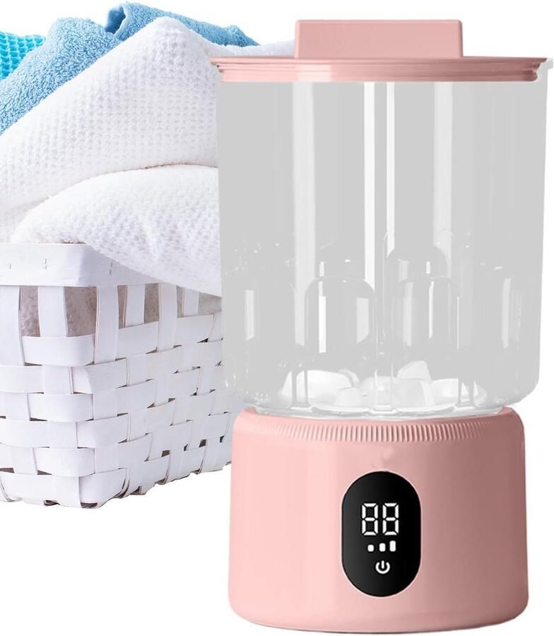 Onderbroek Wasmachine Mini Wasmachine Draagbaar Wassen Draadloos Ontwerp 14x14x14cm