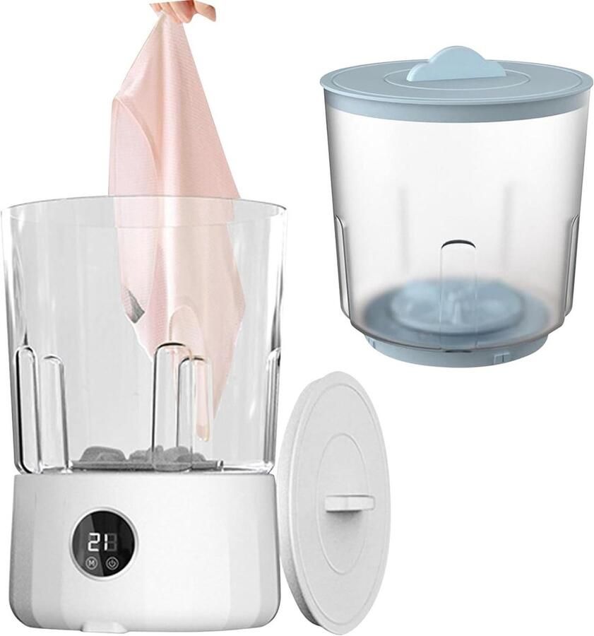 Ondergoed Wasmachine Compacte Wasunit Reizen en Kamperen Twin Tub Ontwerp 18 x 18 x 18 cm