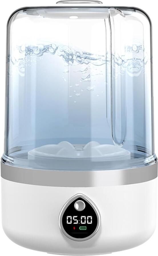 Ondergoed wasmachine draagbare draadloze oplaadbare mini-wasmachine voor diepe reiniging van ondergoed sokken reizen appartementen slaapzalen rv hotel gebruik 1. 4l (wit)