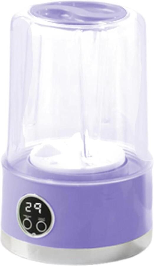 Mini Wasmachine Draagbare Spinner Snel Wassen Turbine Reiniging 21 x 14 x 21 cm Paars