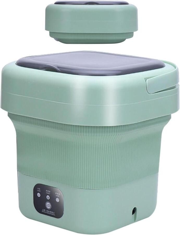 Ondergoedwasmachine Compacte wasmachine Kleine kleding wassen Energiezuinig en stil 9 liter inhoud Wit