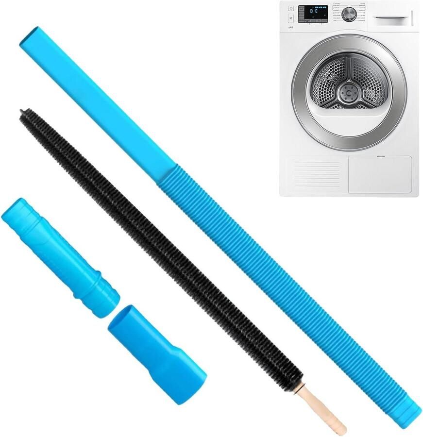 Ontluchtingsslang Droger Pluisborstel Reinigingsset Droger Onderhoud Universele Compatibiliteit 80 cm Grijs