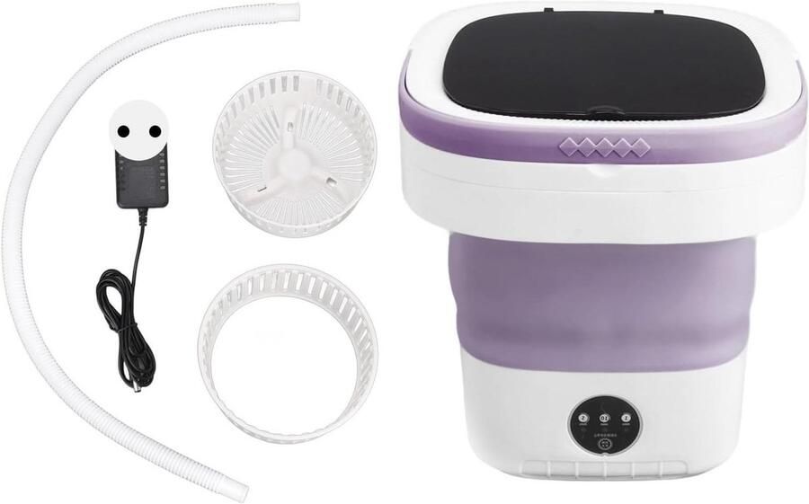 Opvouwbare Emmer Wasmachine Mini Wasmachine Draagbaar Kleine Wasjes Doen Zachte Droge Spin