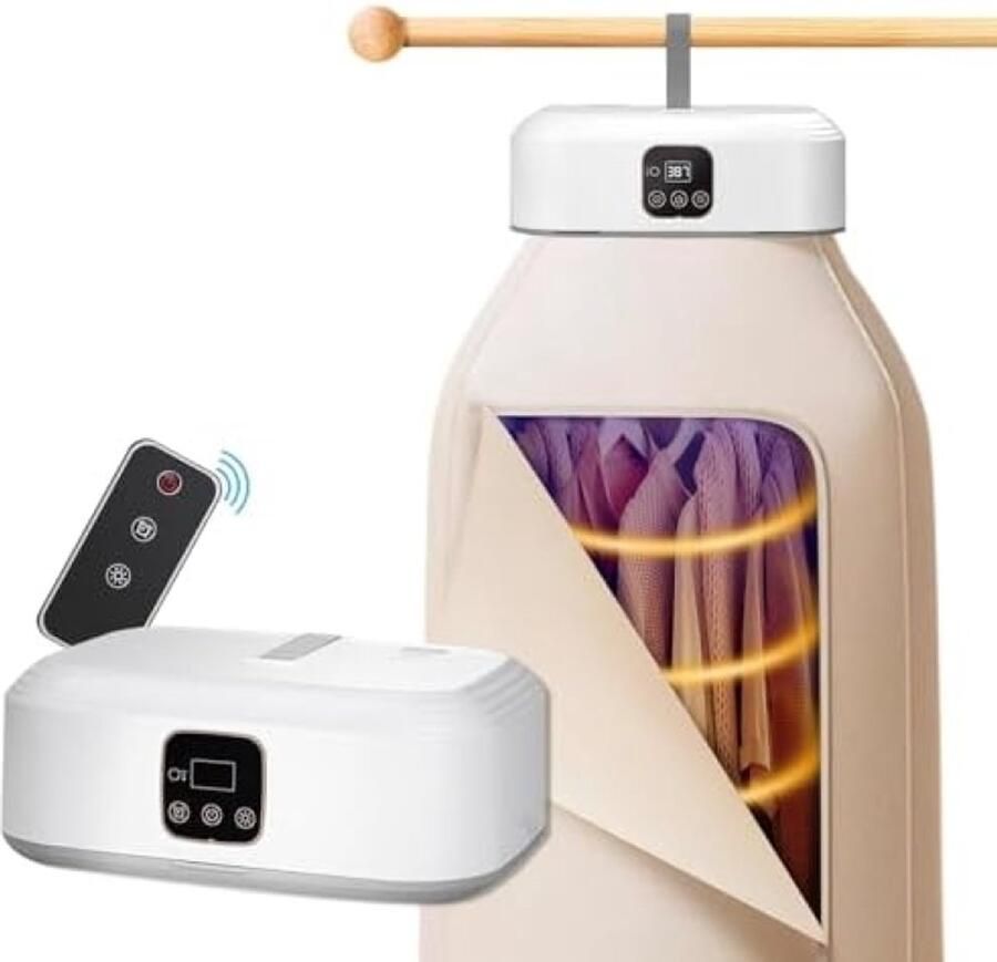 Opvouwbare Mini Droger met UV Sterilisatie Stille Warmtelucht Droging