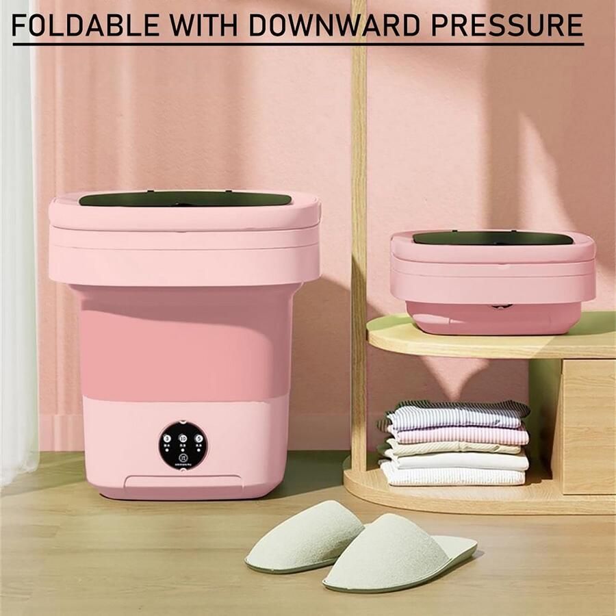 Opvouwbare Mini Wasmachine 11L Draagbaar & Compact voor Appartementen