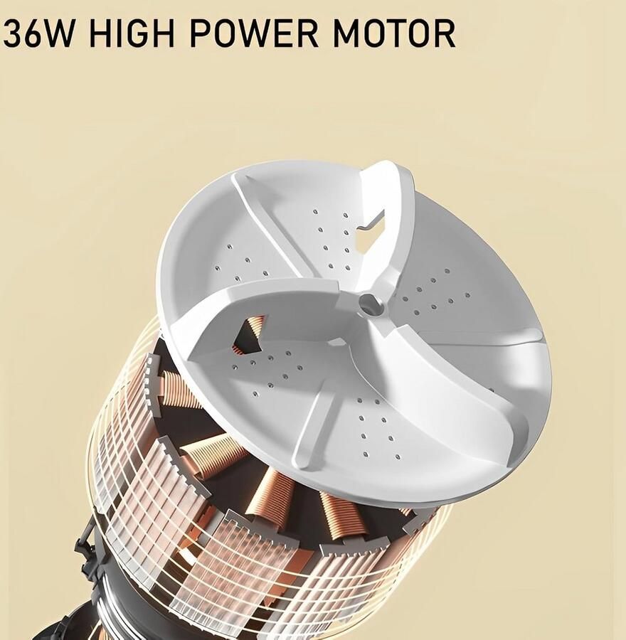 Opvouwbare Mini Wasmachine 11L Draagbaar & Compact voor Appartementen