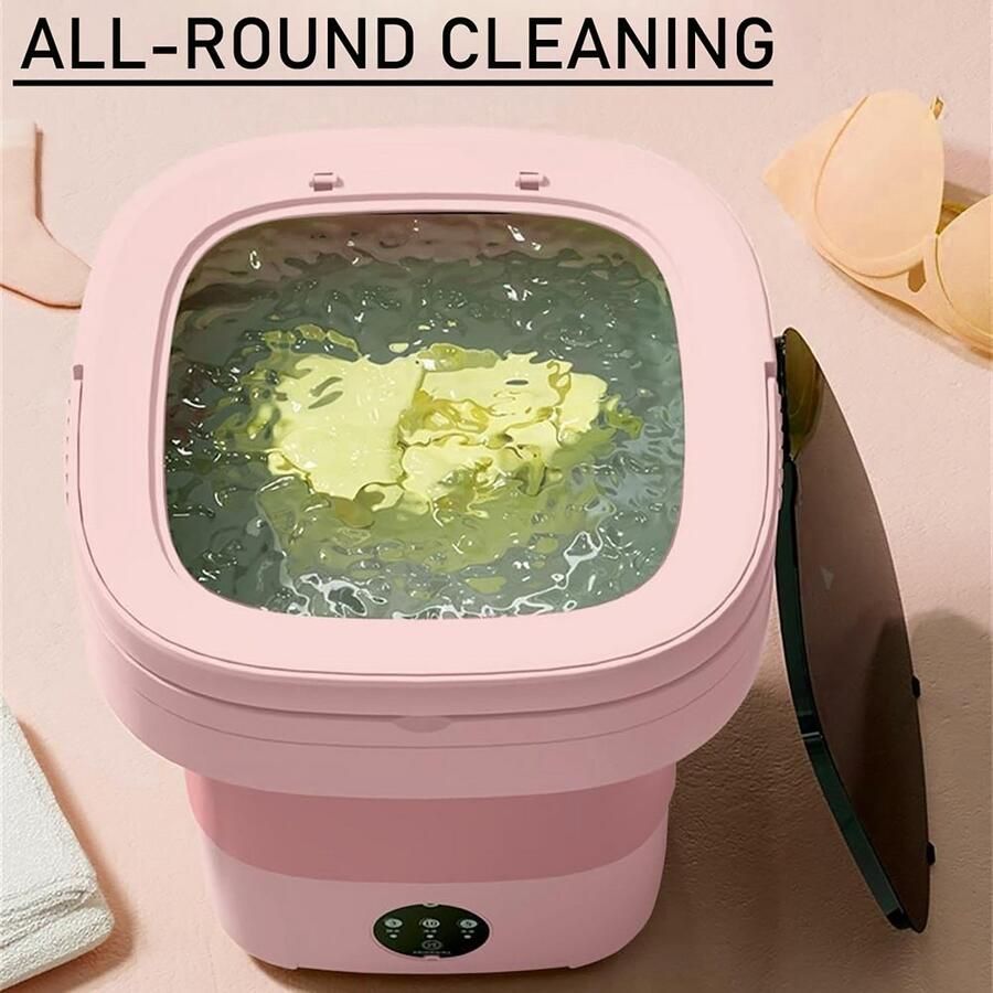 Opvouwbare Mini Wasmachine 11L Draagbaar & Compact voor Appartementen
