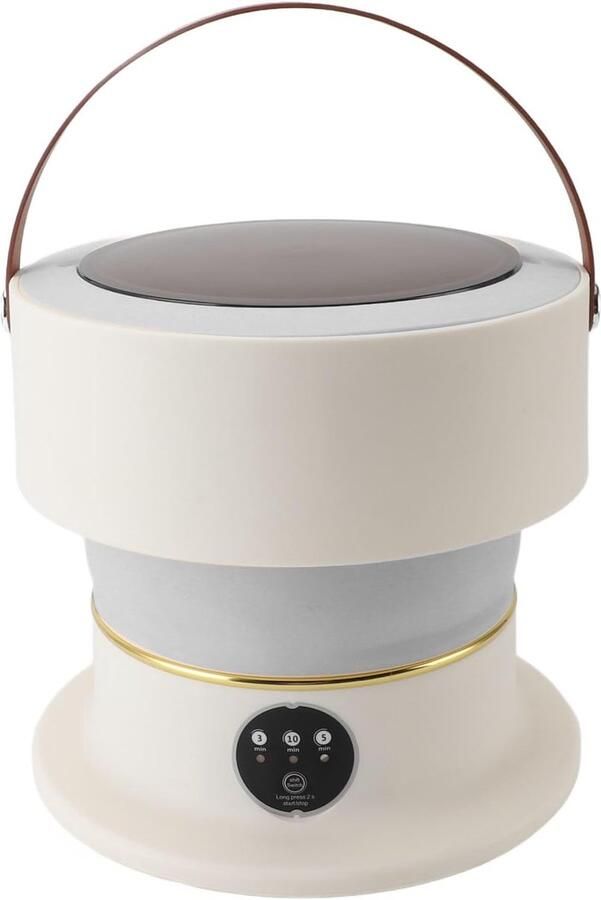 Opvouwbare Mini Wasmachine Compacte Washer Dryer Kleine Wasjes Geïntegreerde Was & Droog 8 Liter Capaciteit Wit