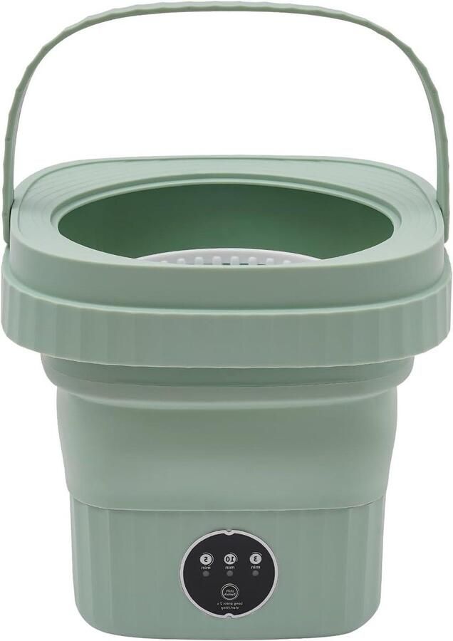 Opvouwbare Mini Wasmachine Compacte Wasmachine Camping Wasmachine Kleine Kleding Wassen Nabootst Handwas Blauw Licht 6 Liter