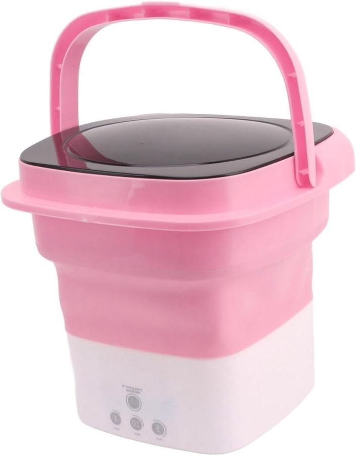 Opvouwbare Mini Wasmachine Compacte Wasmachine Snel Wassen Dieptereiniging Functie Draagbaar Wit