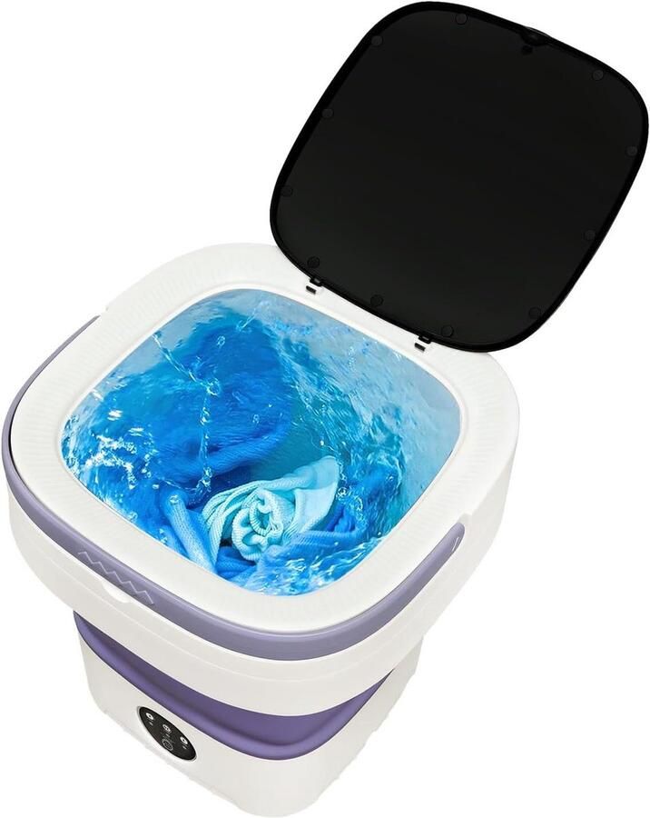 Opvouwbare Mini Wasmachine Draagbare Wasmachine Camping Babykleding Wassen Grote Capaciteit 12L