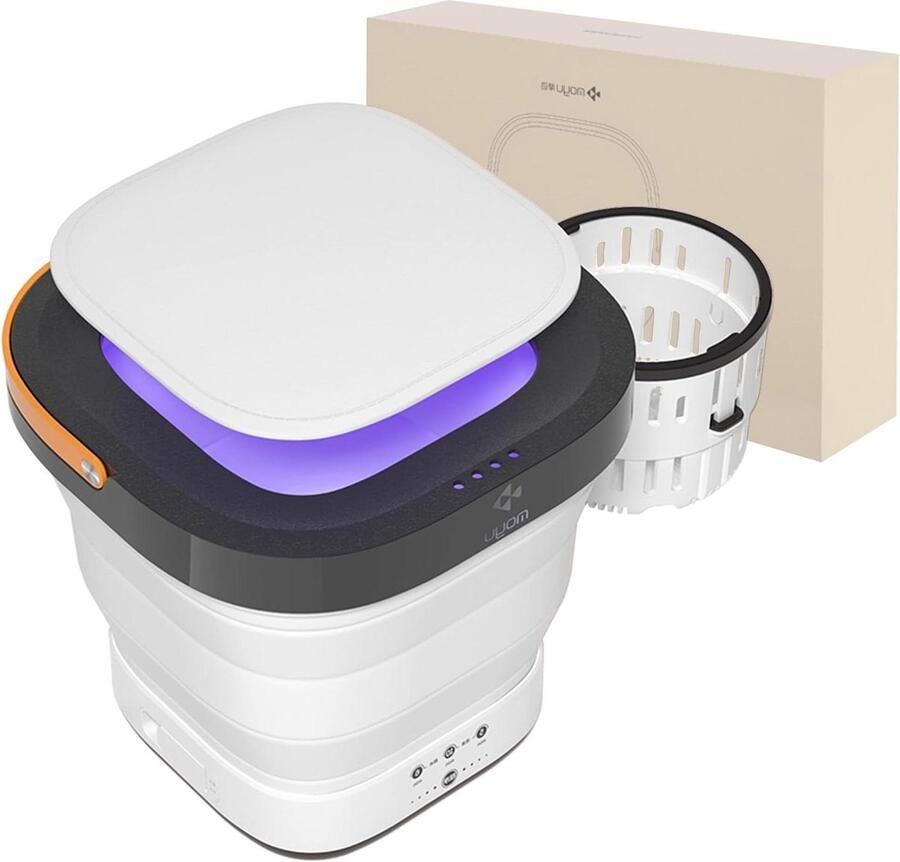 Opvouwbare Mini Wasmachine Draagbare Wasmachine Kleine Wasjes Doen Met Centrifuge 9 Liter Grijs