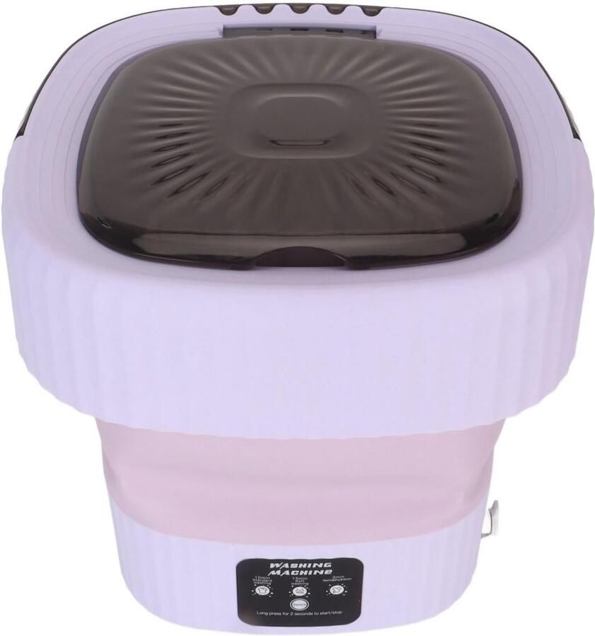 Opvouwbare Mini Wasmachine met Centrifuge Ideaal voor Kleine Ruimtes en Reizen