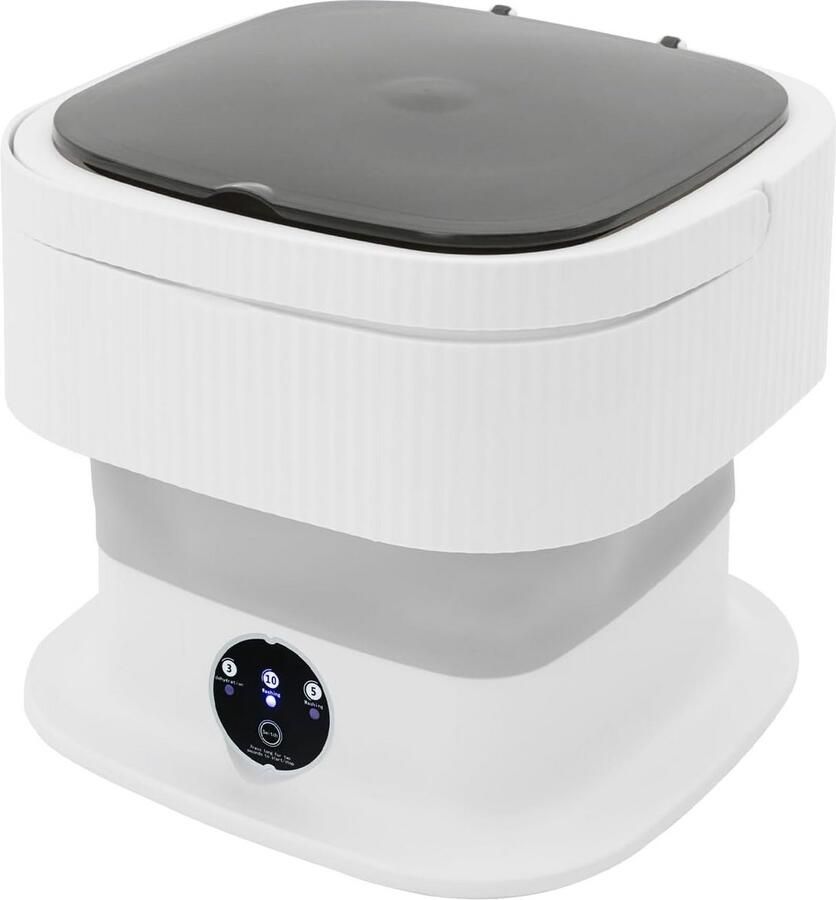 Opvouwbare Mini Wasmachine met Centrifuge voor Kleine Was en Reizen