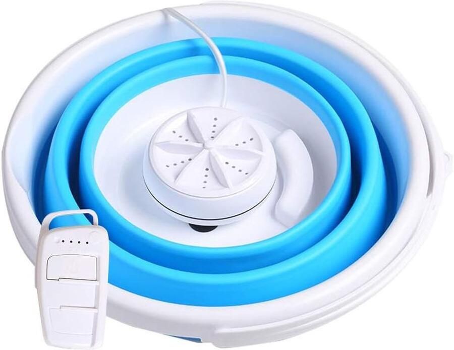 Opvouwbare Wasbak Mini Wasmachine Persoonlijk Wassen Ultrasone Reiniging 1 Kilogram Rood