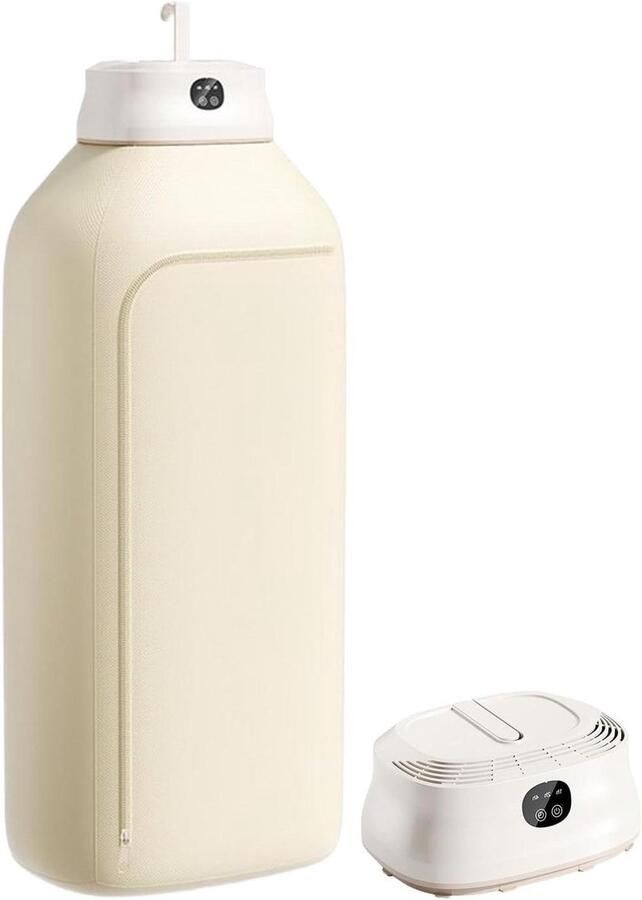 Opvouwbare Wasdroger Compacte Droger Snel Kleding Drogen Stille Werking Onder 40dB 400W Vermogen Wit