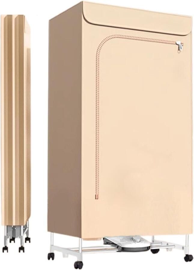 Opvouwbare Wasdroger Kleding Droger Huishoudelijk Gebruik Grote Capaciteit 680L Beige