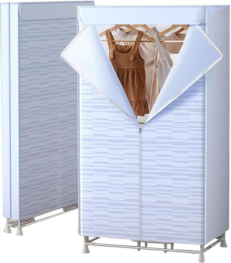 Opvouwbare Wasdroger Kledingdroger Kast Kleding Drogen Zonder Kreukels 155 cm Hoog Wit
