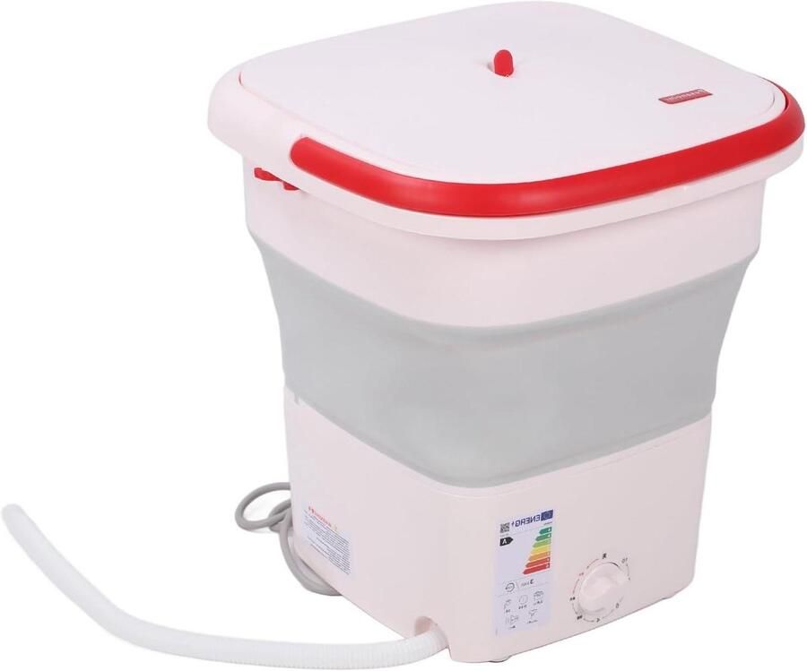 Opvouwbare Wasmachine Compacte Wasmachine Mini Kleine Wasjes Doen Automatische Programma's 12L Capaciteit Wit