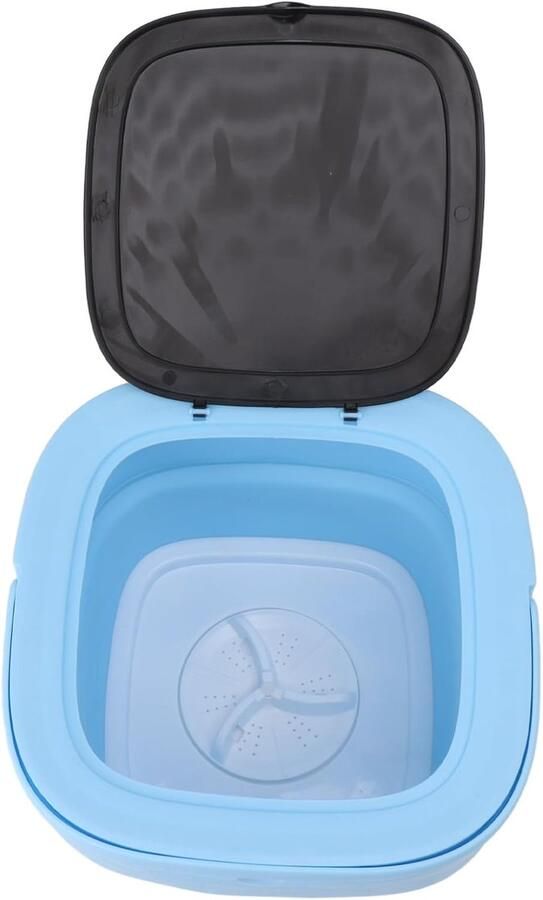 Opvouwbare Wasmachine Mini Twin Tub Compact Wassen Met Centrifuge 34 x 28 x 17 cm Blauw