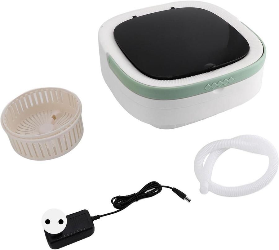 Opvouwbare Wasmachine Mini Washer Compact Wassen Ingebouwde Dehydrator 12 Liter Capaciteit Groen