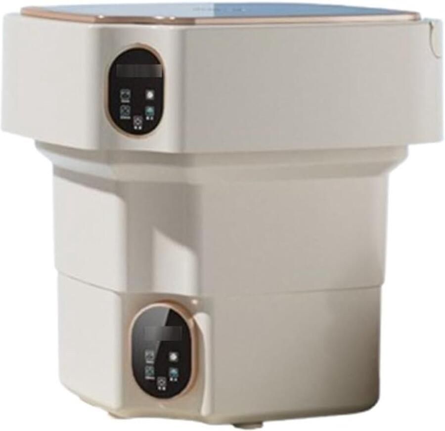 Opvouwbare Wasmachine Mini Wasmachine Compact Speciale Kleding Wassen Water en Energiebesparend 17L Capaciteit Gebroken Wit