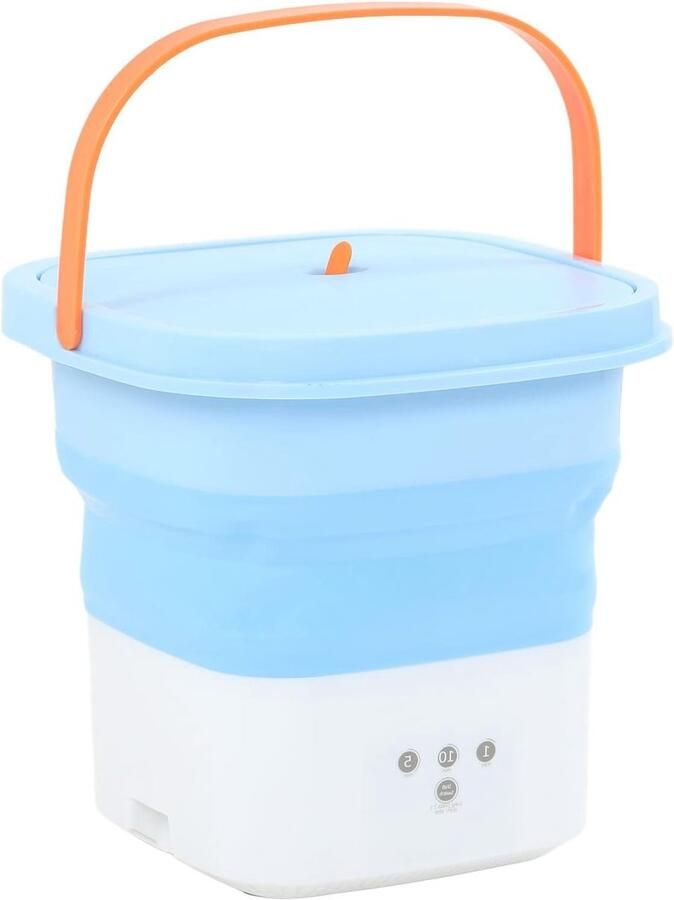 Opvouwbare Wasmachine Mini Wasmachine Kleine Kleding Wassen Ingebouwde Dehydrator 6 Liter Capaciteit Blauw